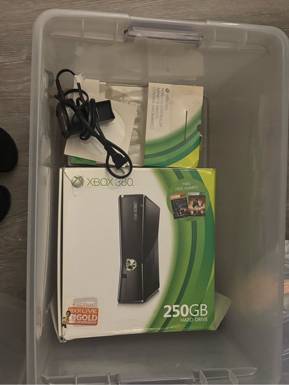 Microsoft Xbox 360 250GB Hard Drive - Black & Green Box